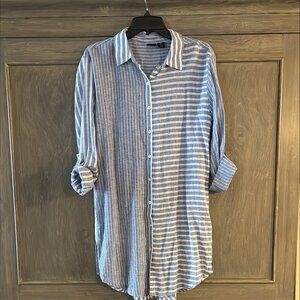 Tahari oversized shirt dress